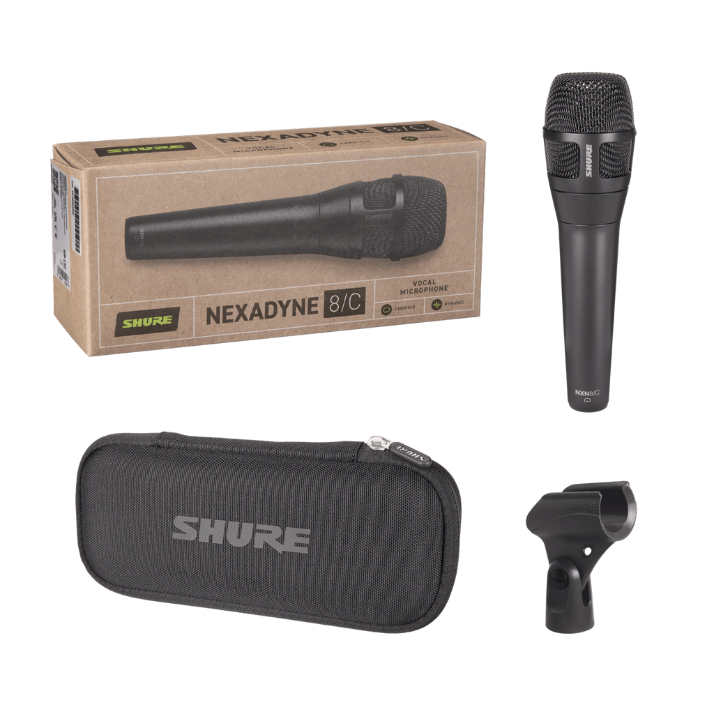 Shure Nexadyne 8/C Cardioid Dynamic Vocal Microphone for Professional Live Performance