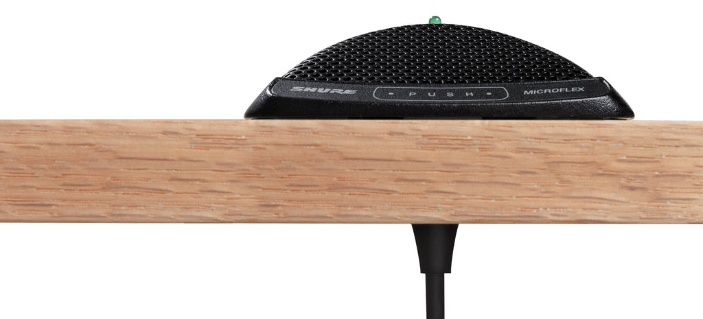 Shure MX392 Microflex Boundary Microphone: Premium Condenser, Interchangeable Cartridge, Silent Switches