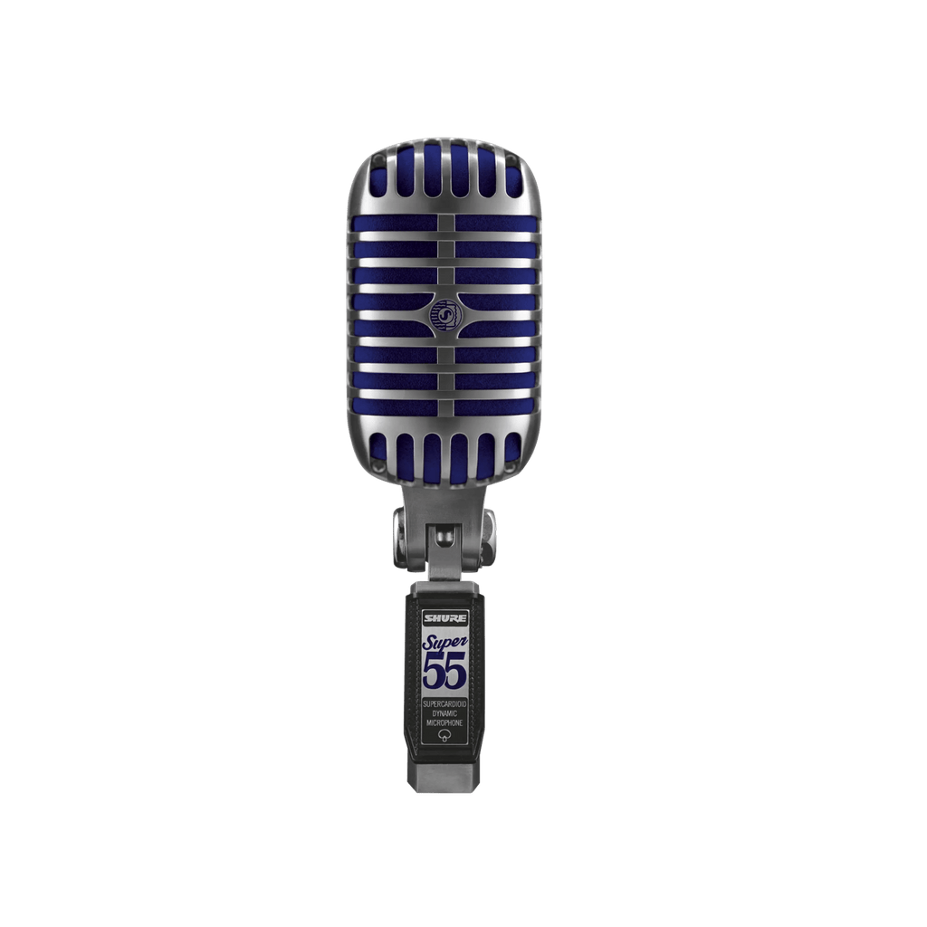 Shure Super 55 Deluxe Vintage Dynamic Vocal Microphone for Live Stage Performance