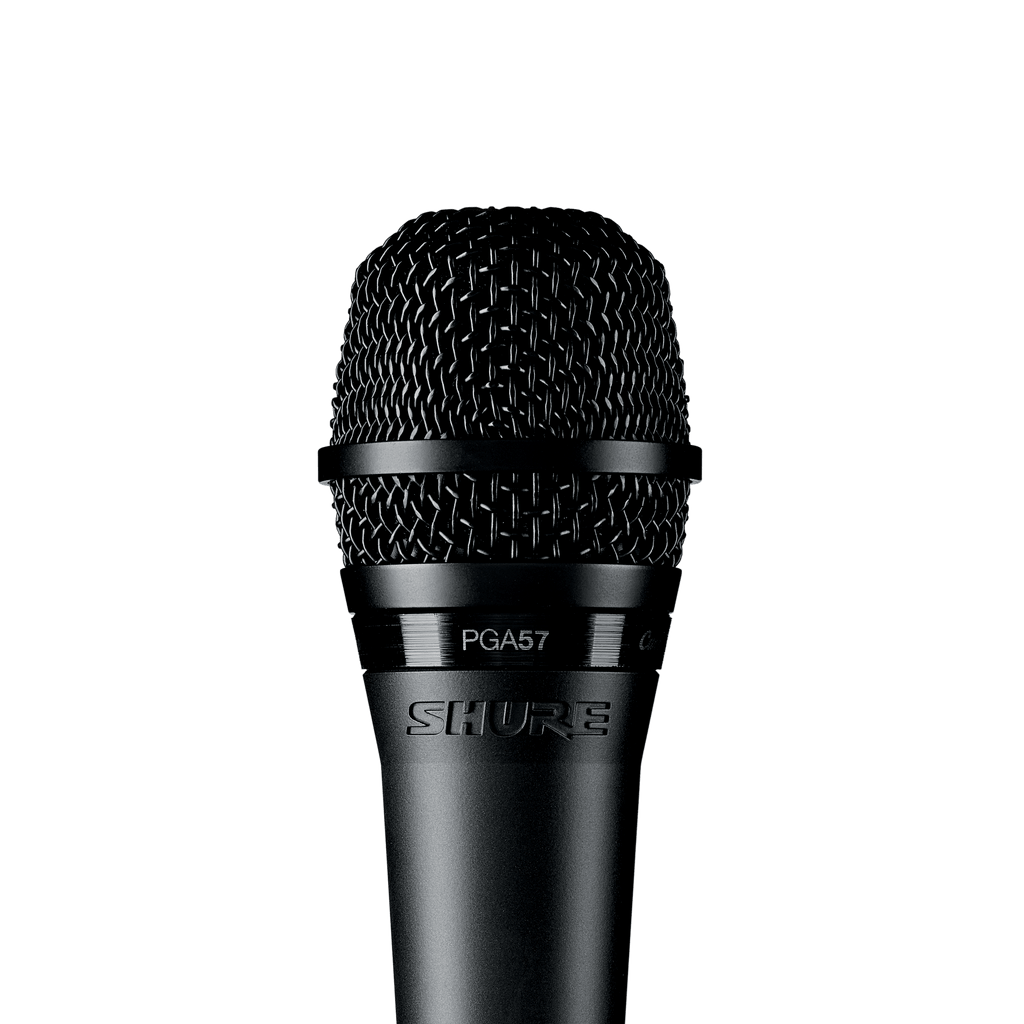 Shure PGA57 Cardioid Dynamic Instrument Microphone for Amplified Instruments Drums