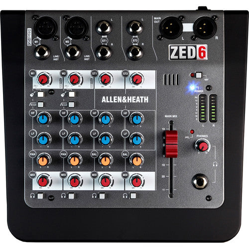 Allen & Heath ZED Compact 6-Input Analog Mixer: Pristine Sound, Portable Power