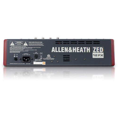 Allen & Heath ZED-12FX 12-Channel Live Mixer with USB Interface and Digital Effects