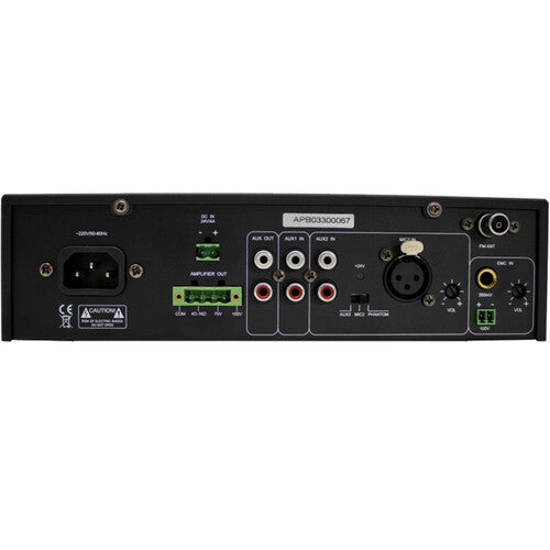 Alfatron 120W Class-D Mixer Amplifier with Bluetooth and FM Tuner
