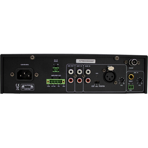Alfatron 250W-UB Compact Class-D Mixer Amplifier with Bluetooth Media Player
