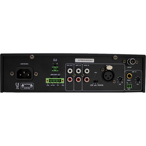 Alfatron 60W-UB Compact Mixer Amplifier with Bluetooth and FM Tuner