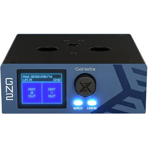 ChamSys GeNetix GN2 Two-Port Ethernet-DMX Node for Professional Lighting Control
