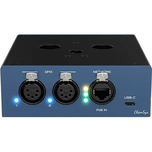 ChamSys GeNetix GN2 Two-Port Ethernet-DMX Node for Professional Lighting Control