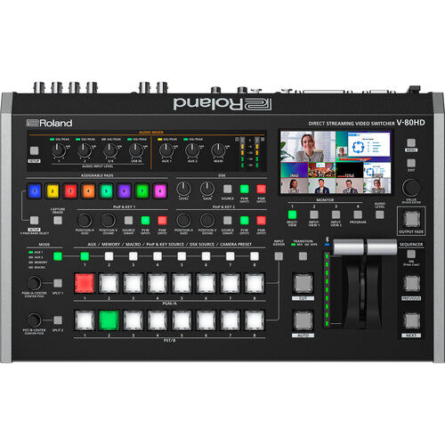 Roland V-80HD 8-Channel Direct Streaming Video Switcher with SDI