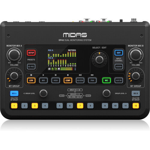 Midas DP48 Dual 48-Channel Personal Monitor Mixer with SD Recording