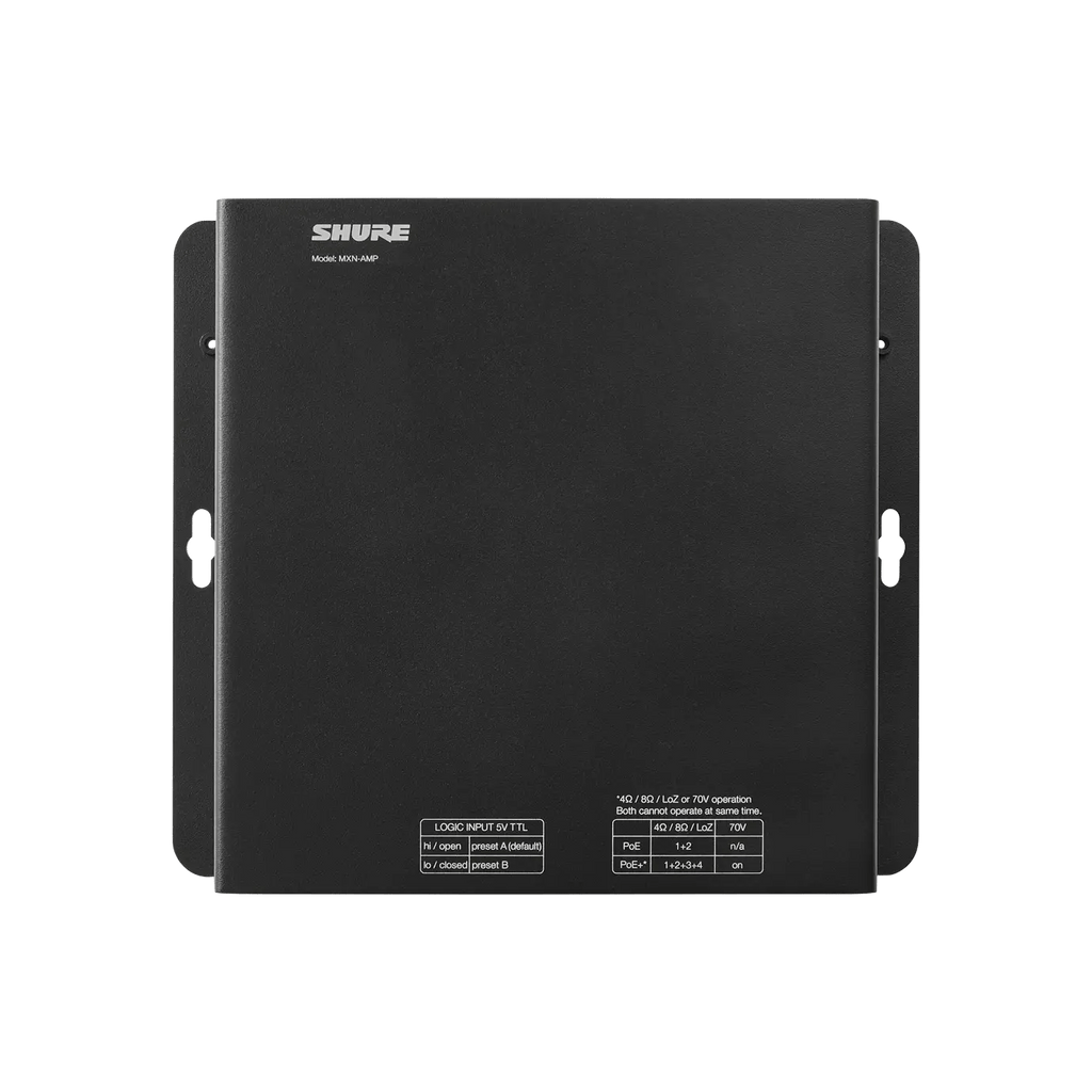 Shure MXN-AMP PoE+ Multichannel Amplifier for Conference Room Audio