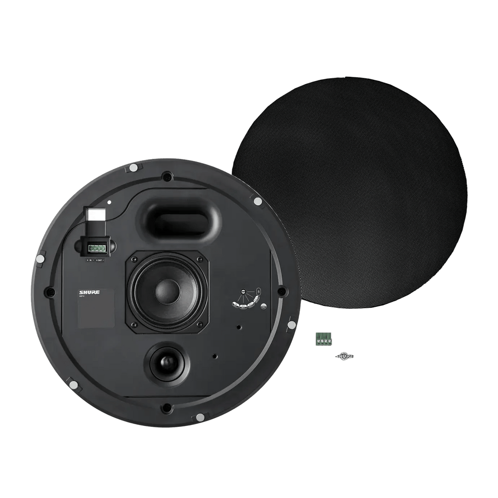 Shure MXP-5 Shallow-Depth Ceiling-Mount Passive Loudspeaker for Conferencing