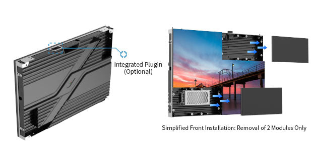 VMQ Series Front Maintenance Fine-Pitch LED Display Wall