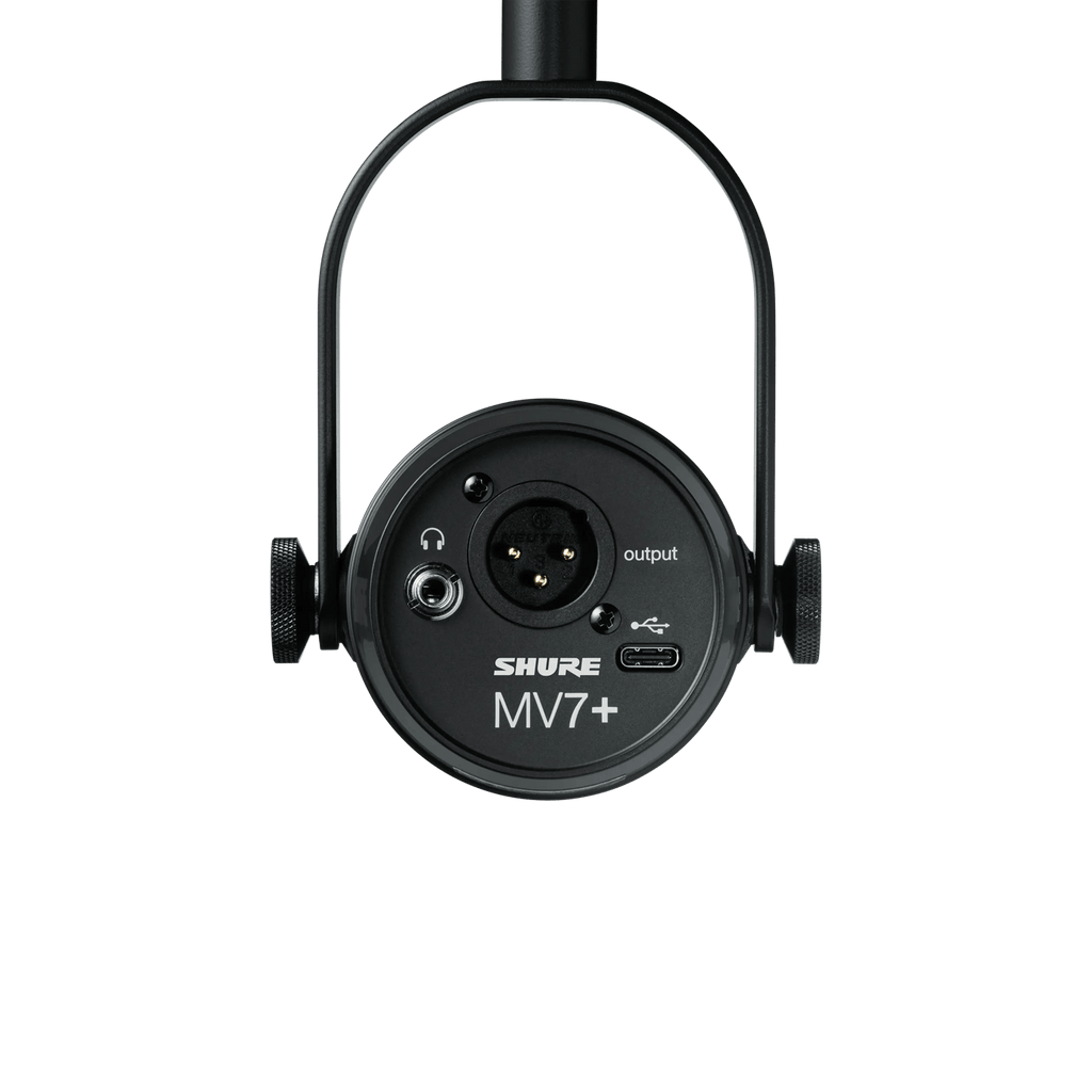Shure MV7+ Hybrid USB/XLR Podcast Microphone with Enhanced Auto Level Mode