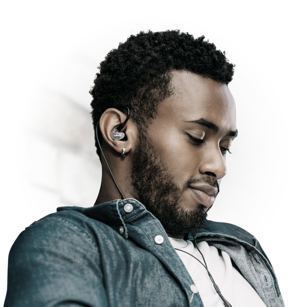 Shure AONIC 4 Sound Isolating Hybrid Driver Wired Earphones - Detailed Audio