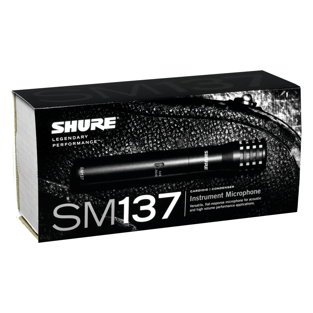 Shure SM137 Professional Instrument Condenser Microphone for Studio and Stage