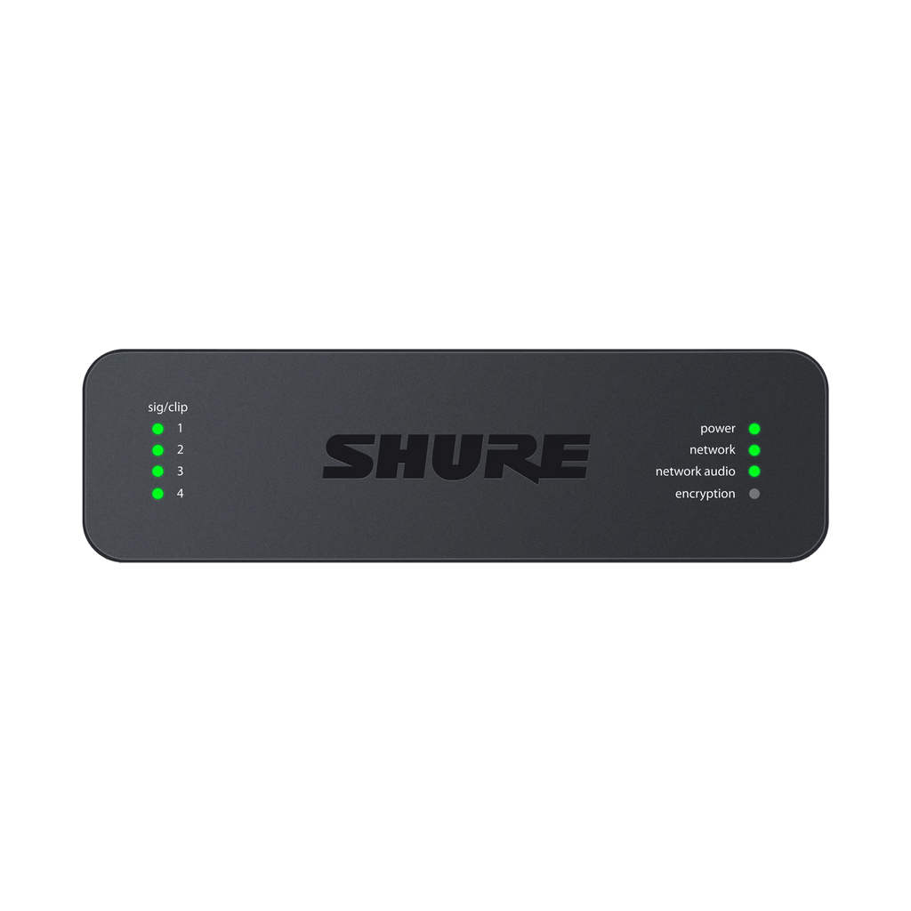 Shure ANI4IN 4-Channel Dante Audio Network Interface for Analog Microphones