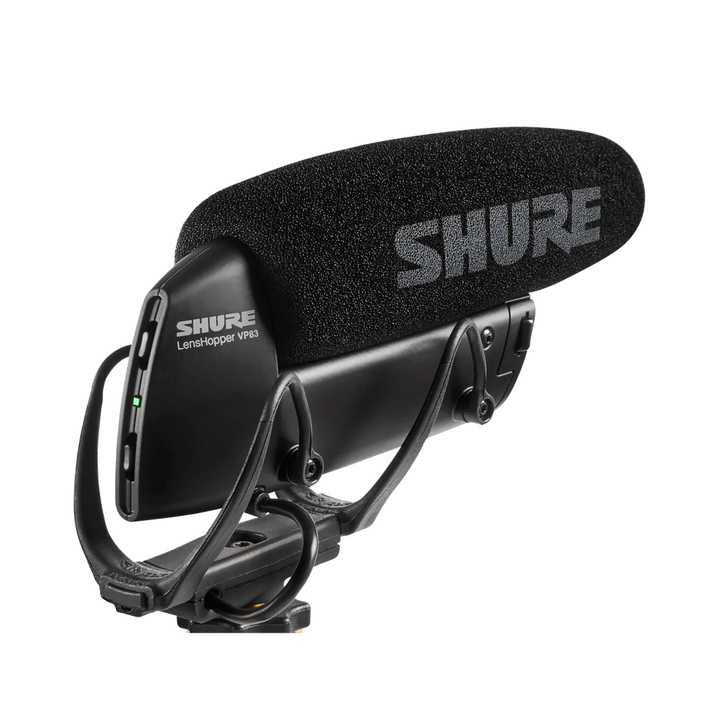 Shure VP83F Lenshopper Camera Mount Shotgun Microphone with Digital Flash Recording