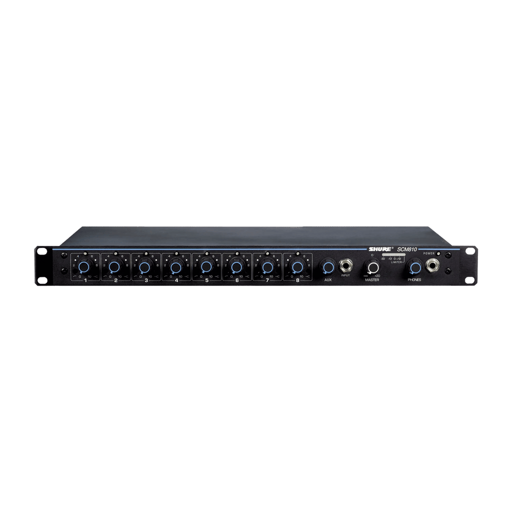 Shure SCM810 Professional 8-Channel Automatic Microphone Mixer with Advanced IntelliMix Technology