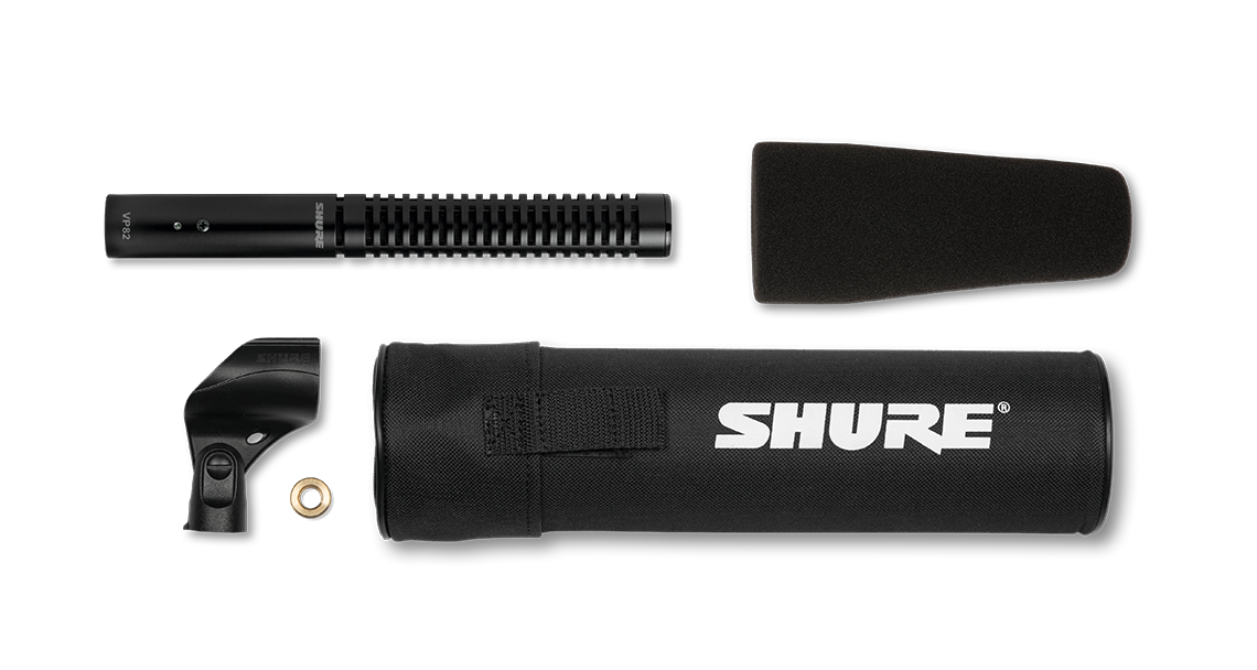Shure VP82 Short Shotgun Condenser Microphone for Professional Audio & Video Production