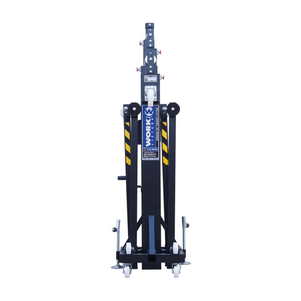 WorkLifters LW-290-D Telescopic Lifting Tower High Capacity 639lb Stage Lift