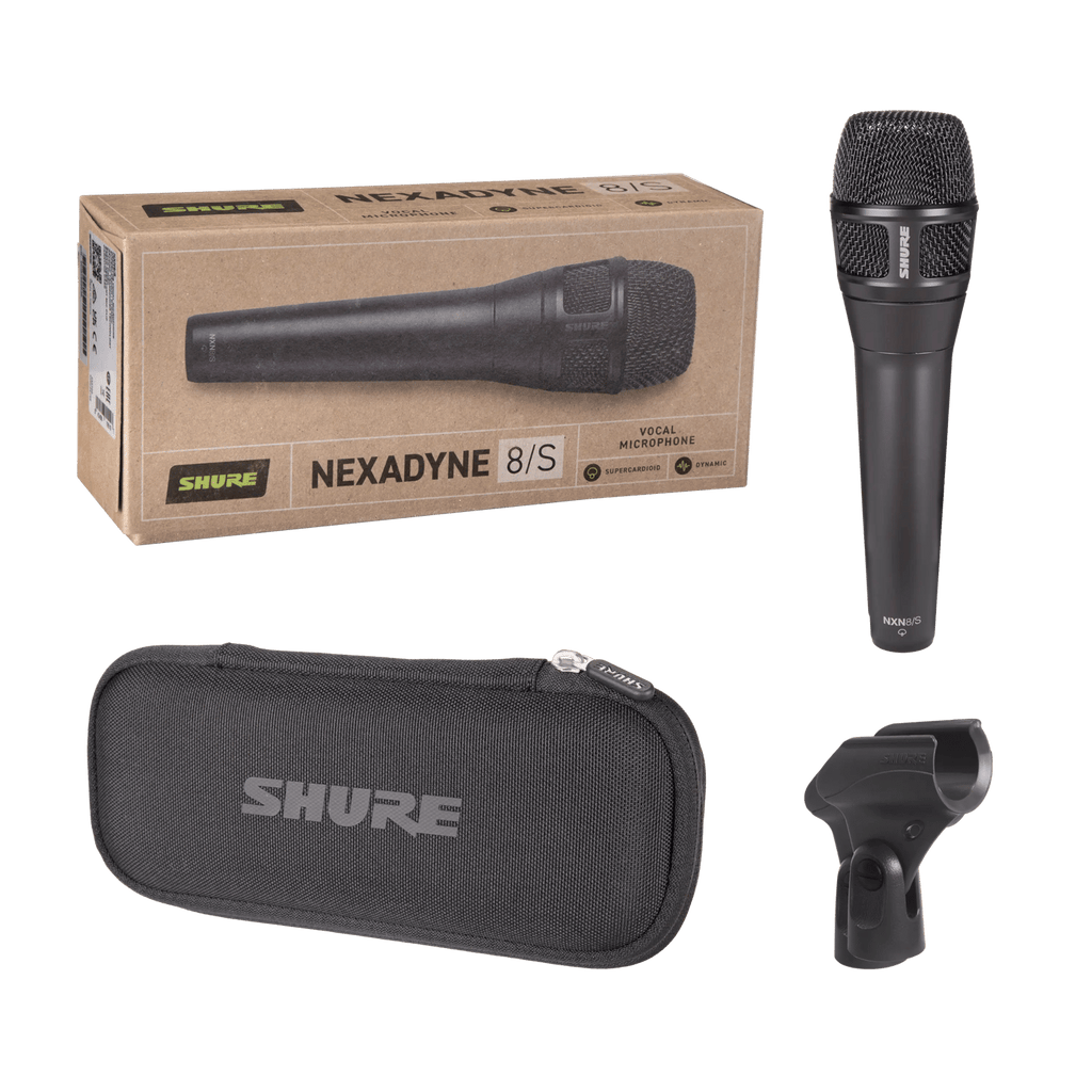 Shure Nexadyne 8/S Supercardioid Dynamic Vocal Microphone for Live Performance