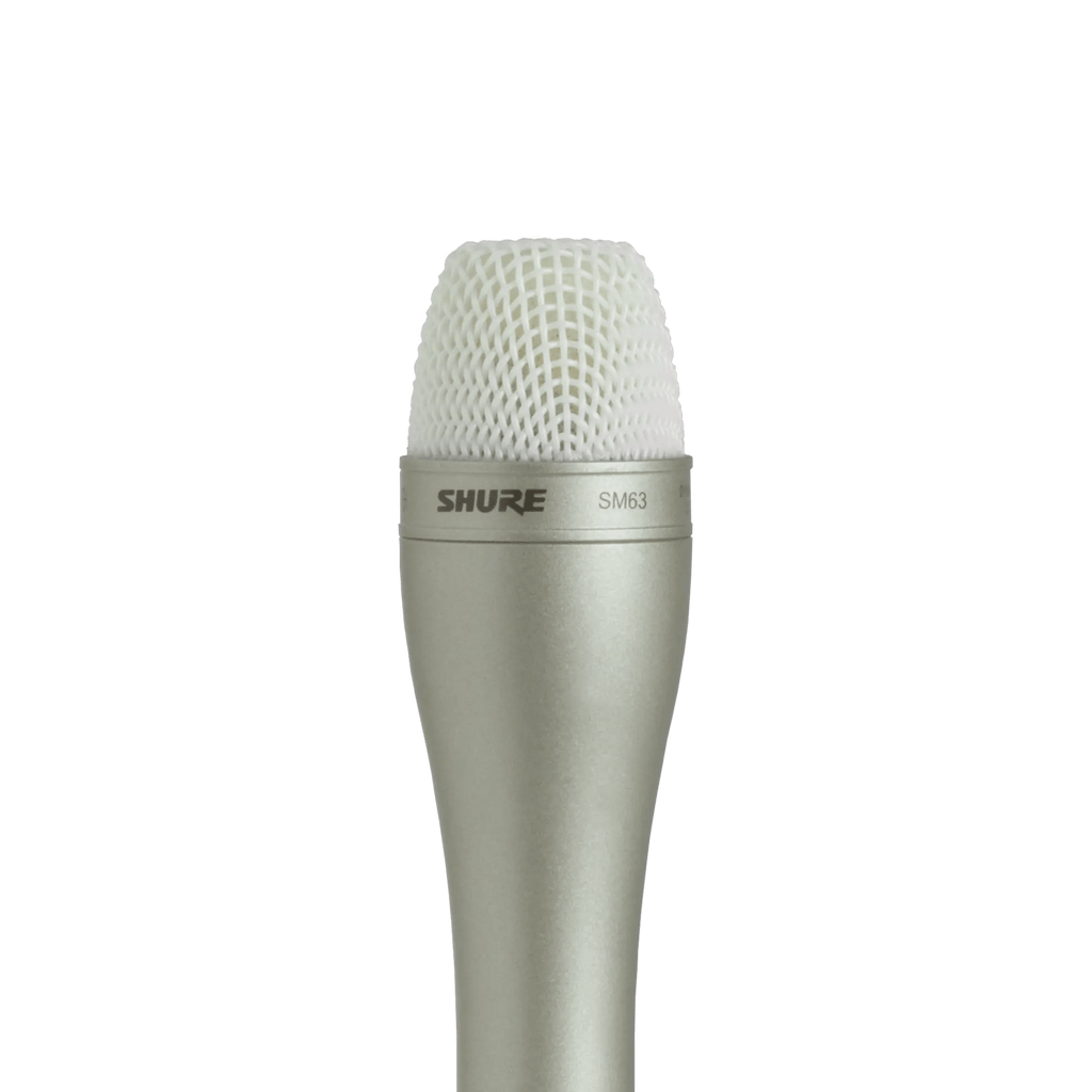Shure SM63 Omnidirectional Dynamic Microphone for Professional Broadcast & Interview Use