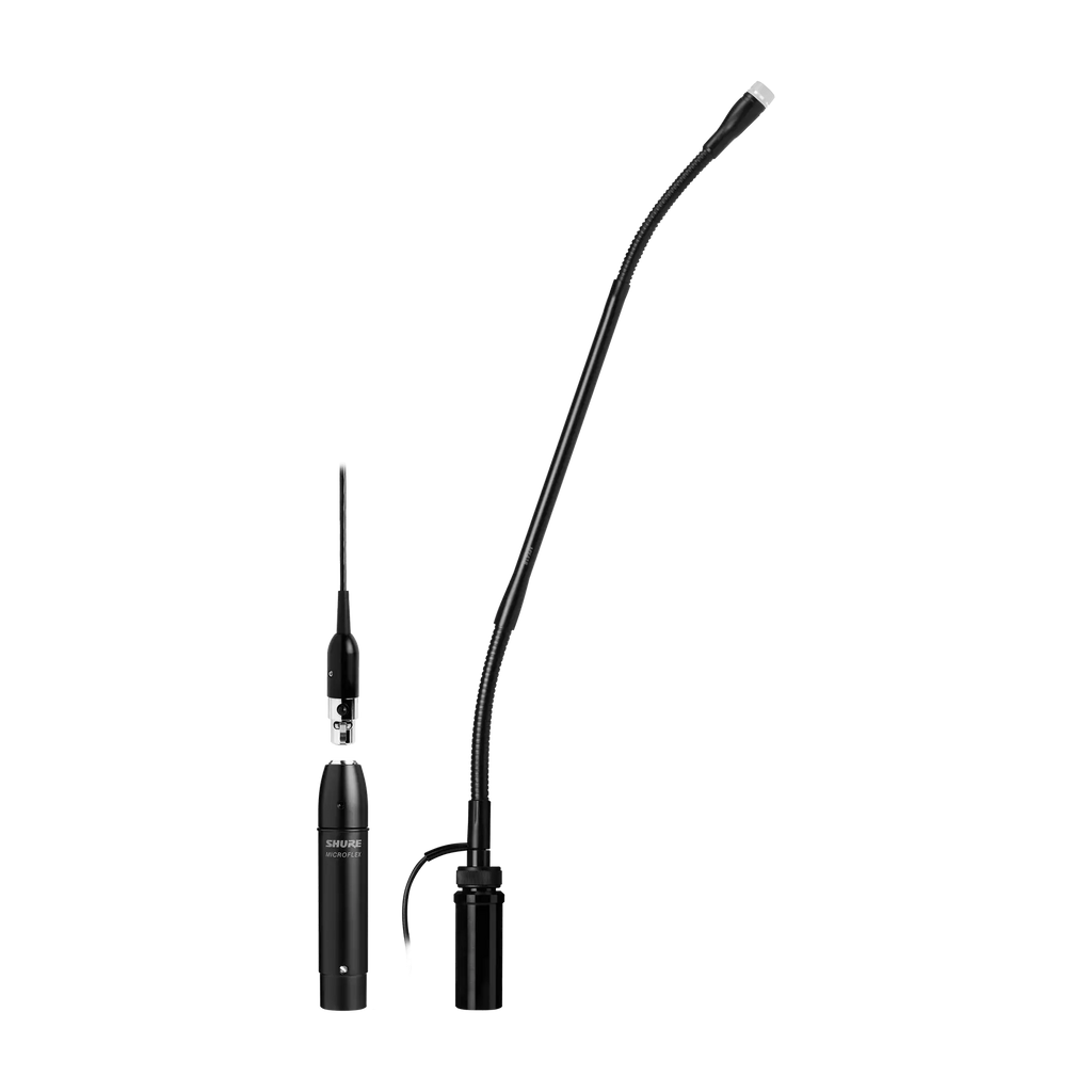 Shure MX412 Microflex Standard Gooseneck Condenser Microphone with Flexible Neck