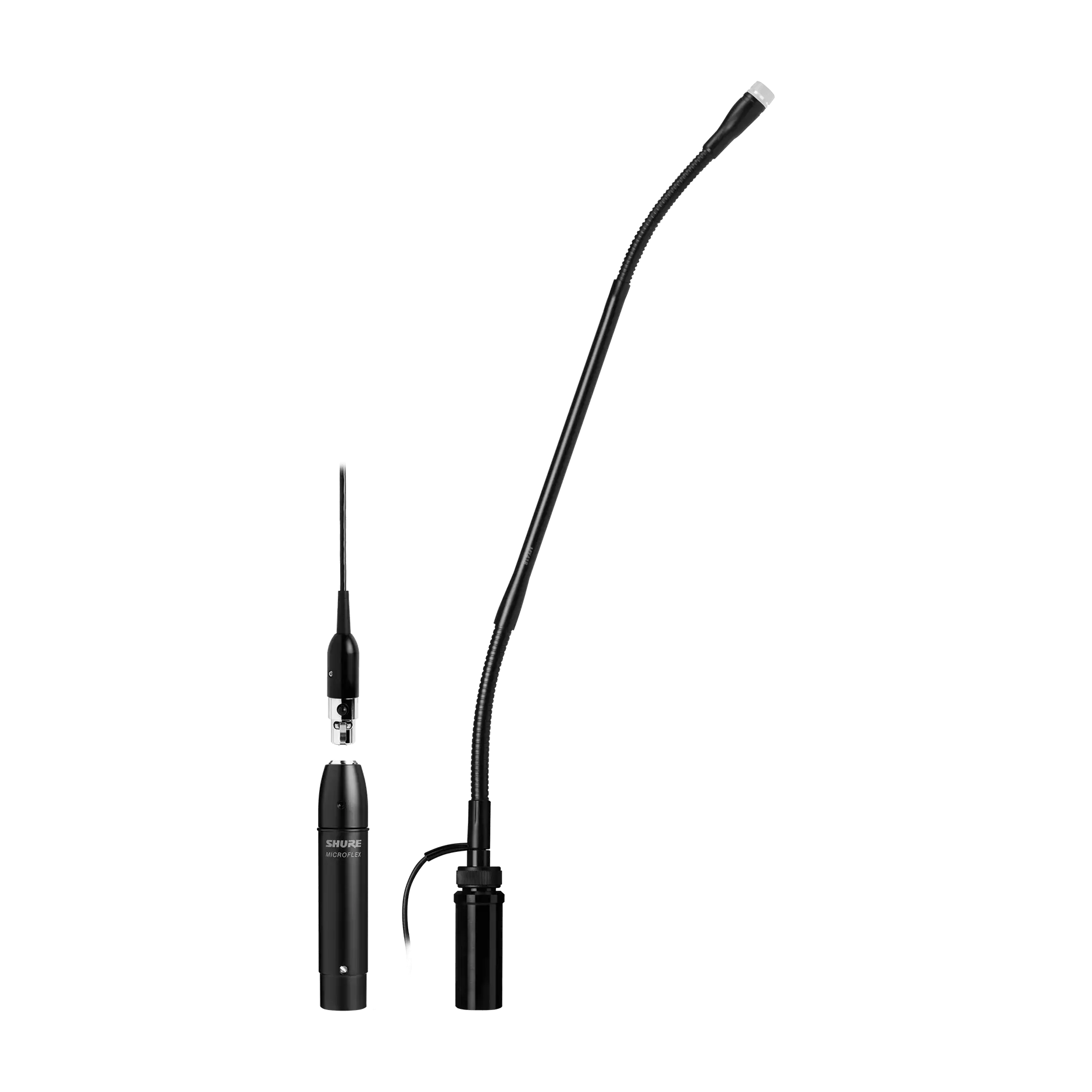 Shure MX412 Microflex Standard Gooseneck Condenser Microphone with Flexible Neck