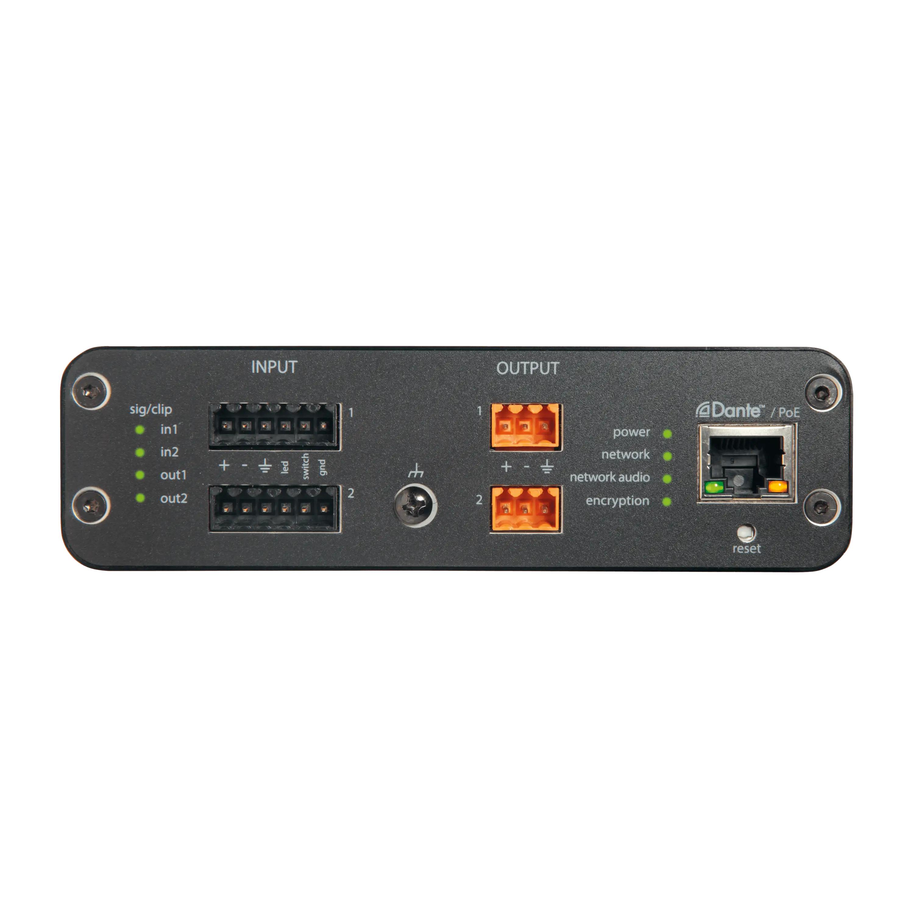 Shure ANI22 Dante Audio Network Interface for Line/Mic Signals