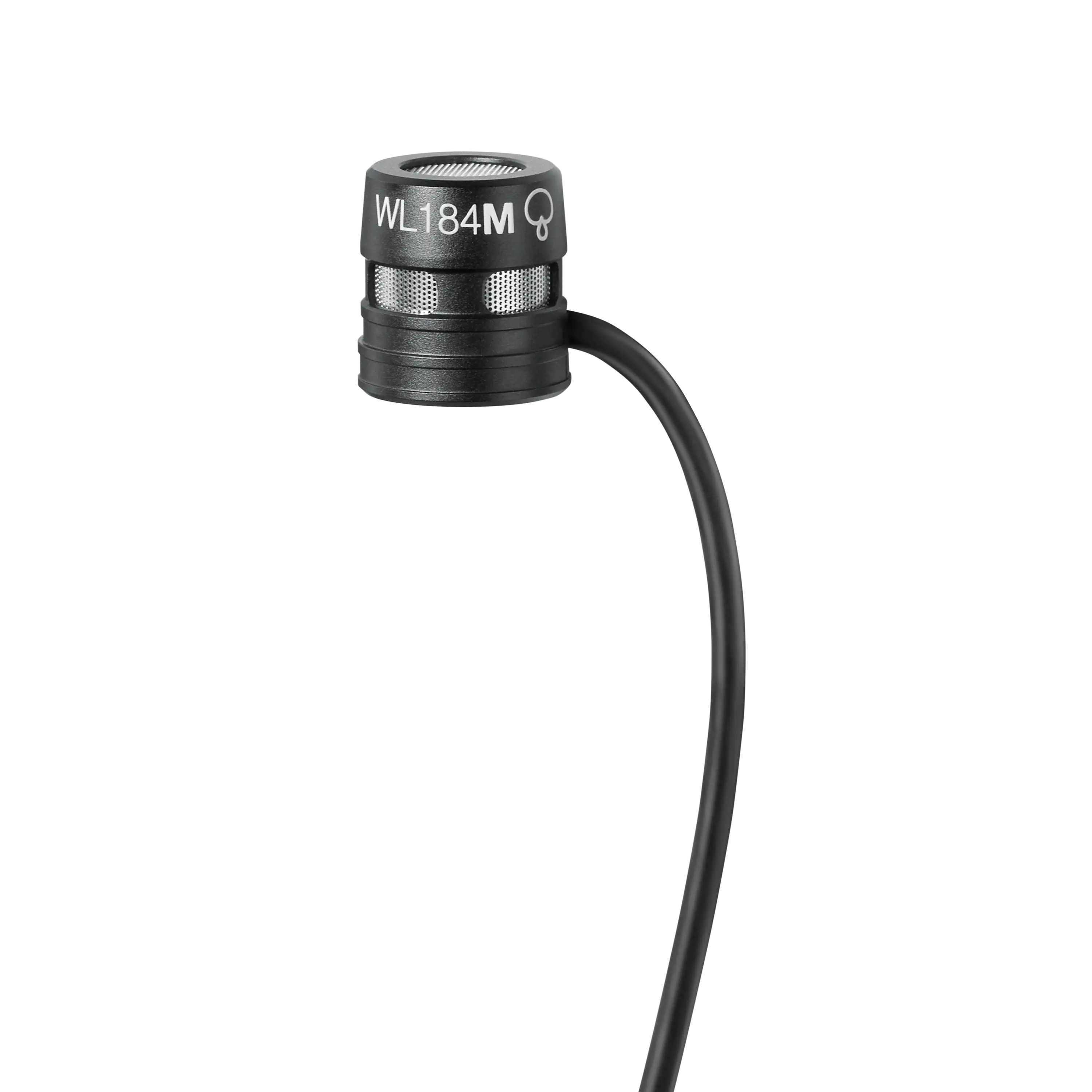Shure WL184M Low-Profile Supercardioid Lavalier Microphone for Clear Speech and Presentations