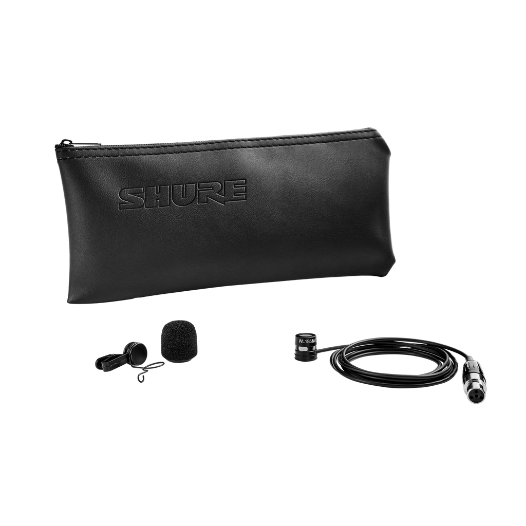 Shure WL185M Professional Low-Profile Cardioid Lavalier Microphone for Wireless Systems