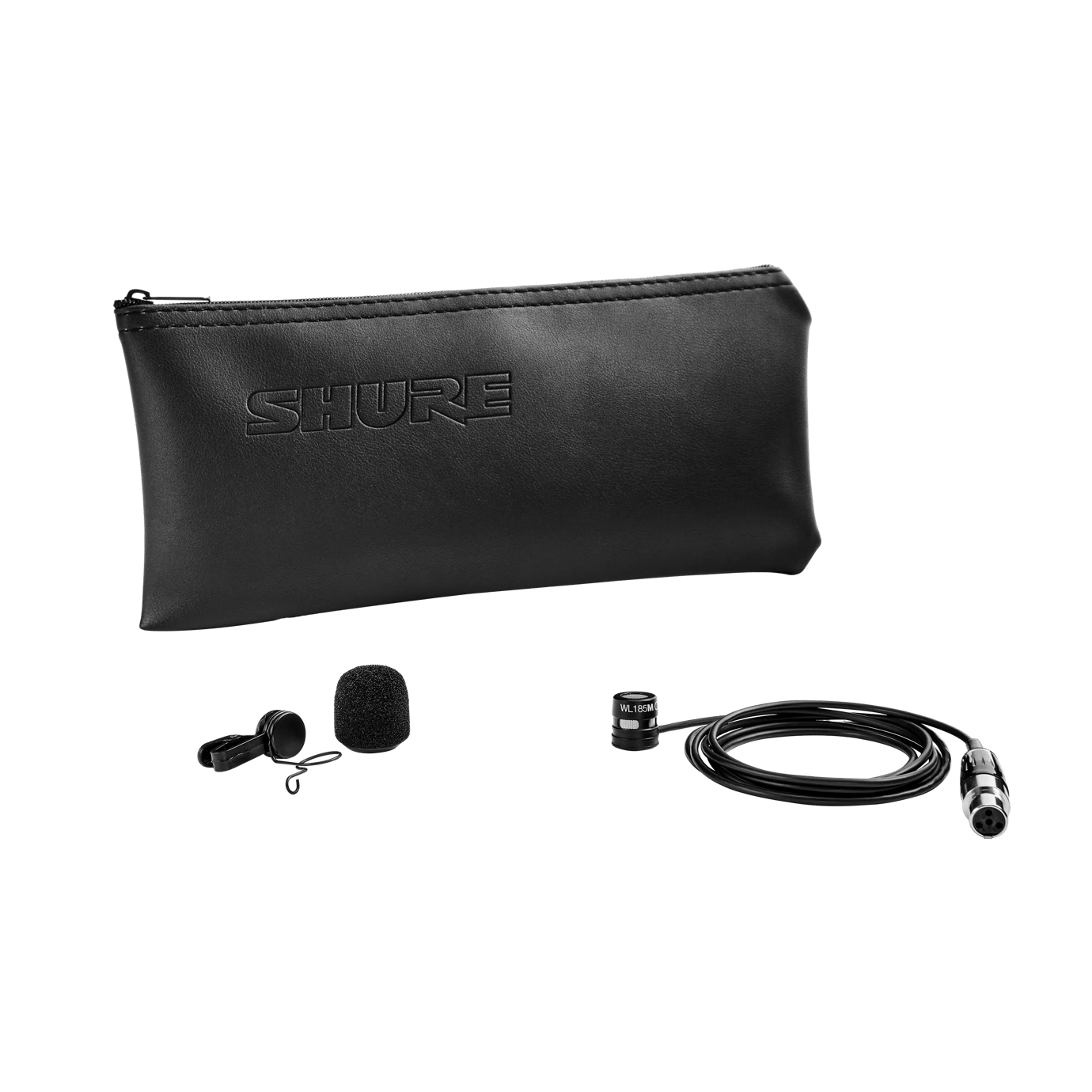 Shure WL185M Professional Low-Profile Cardioid Lavalier Microphone for Wireless Systems