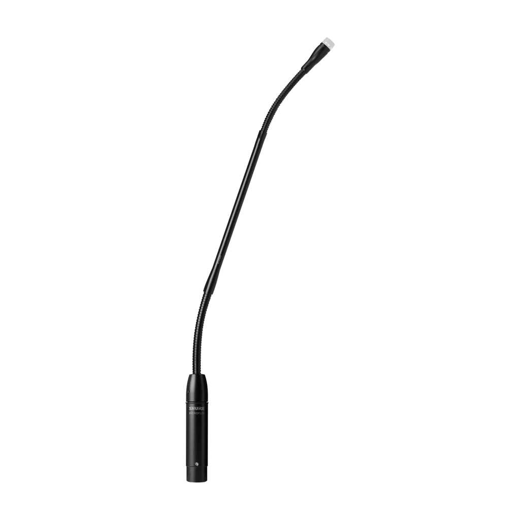 Shure MX412 Microflex Standard Gooseneck Condenser Microphone with Flexible Neck