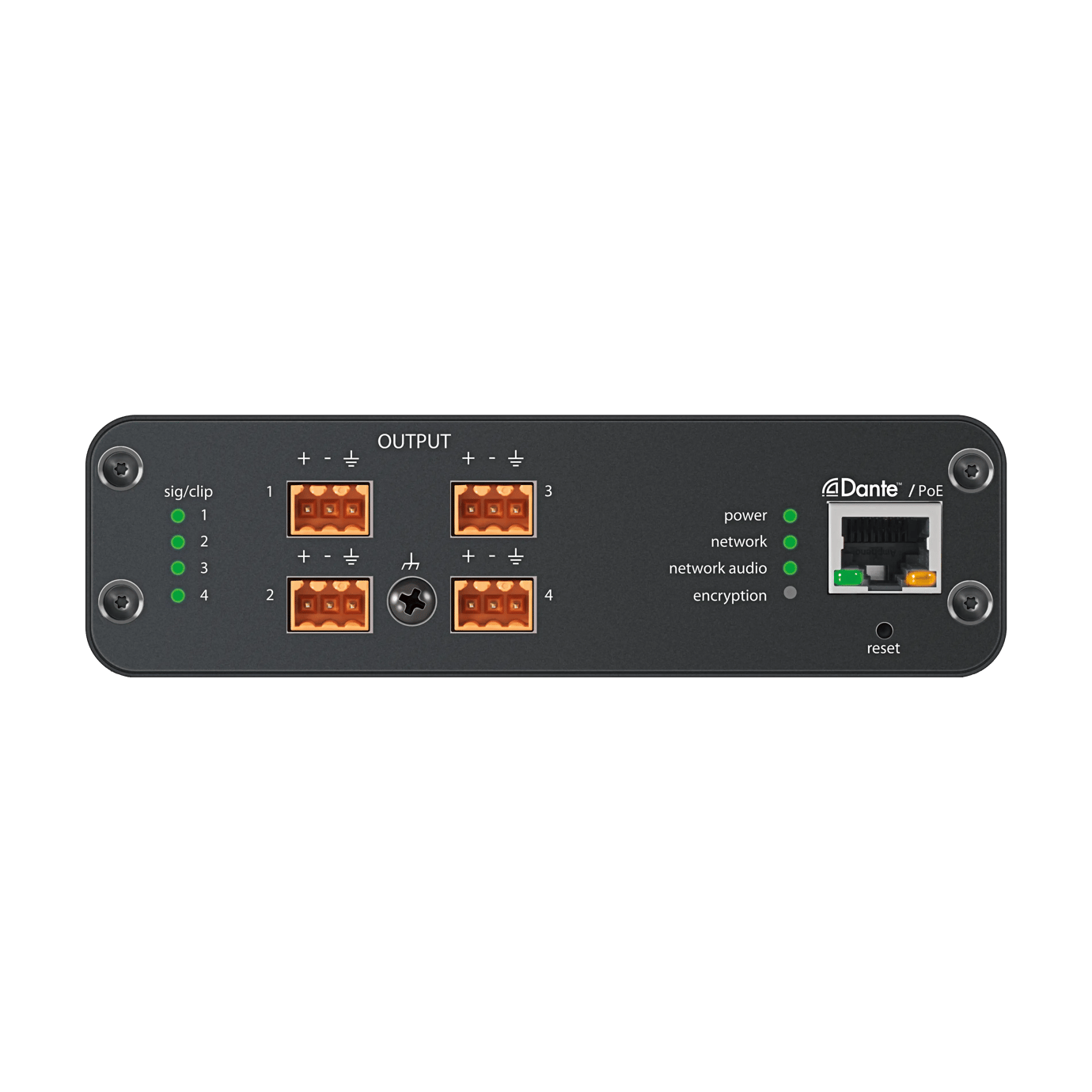 Shure ANI4OUT Dante Digital Audio Network Interface with 4 Analog Outputs