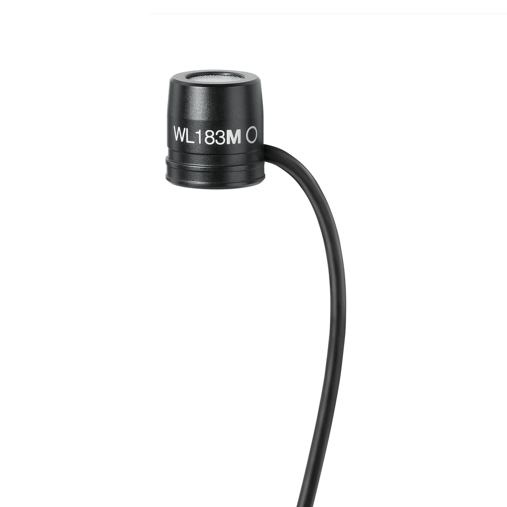 Shure WL184M Low-Profile Supercardioid Lavalier Microphone for Clear Speech and Presentations