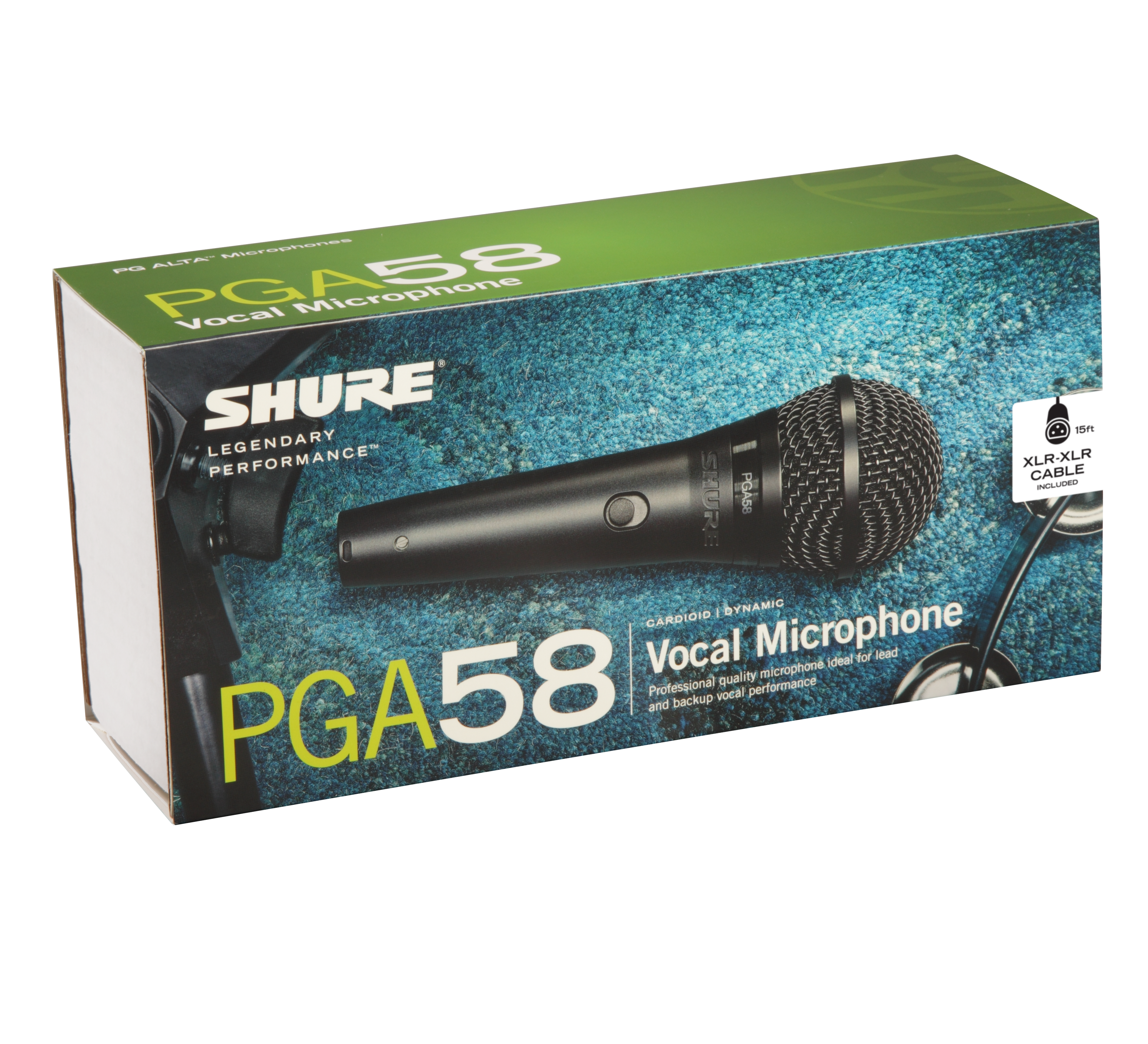 Shure PGA58 Professional Vocal Microphone for Live Performance & Studio Recording