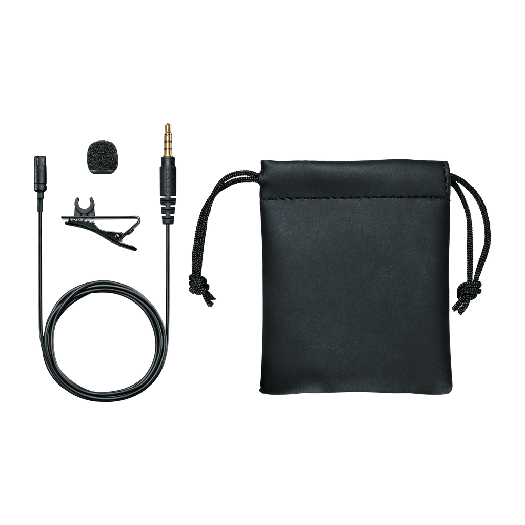 Shure MVL Omnidirectional Condenser Lavalier Microphone for Smartphones and Tablets
