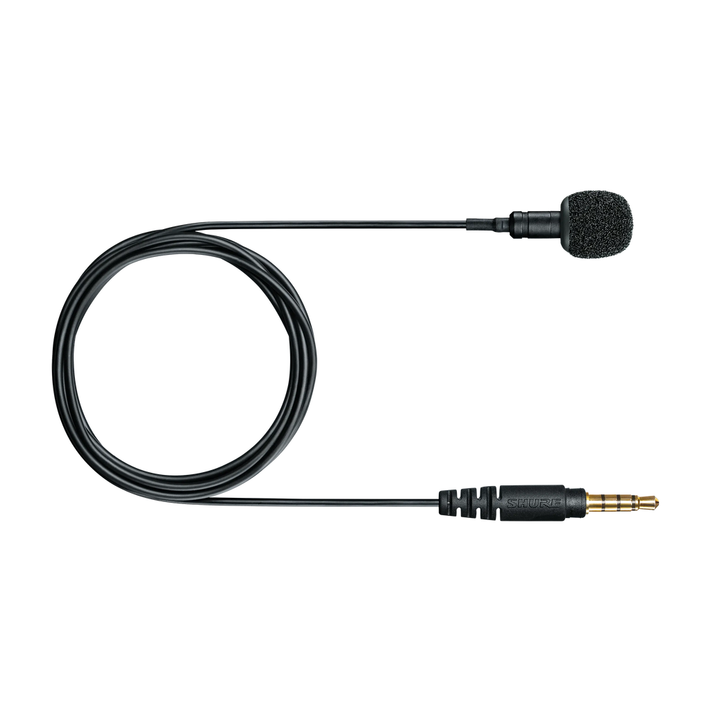 Shure MVL Omnidirectional Condenser Lavalier Microphone for Smartphones and Tablets