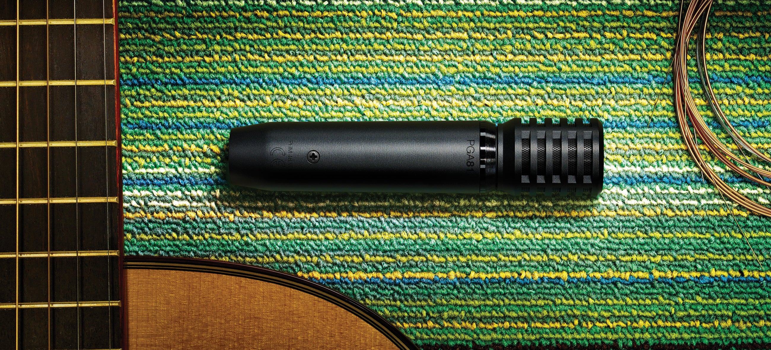 Shure PGA81 Cardioid Condenser Instrument Microphone for Acoustic Performance & Recording