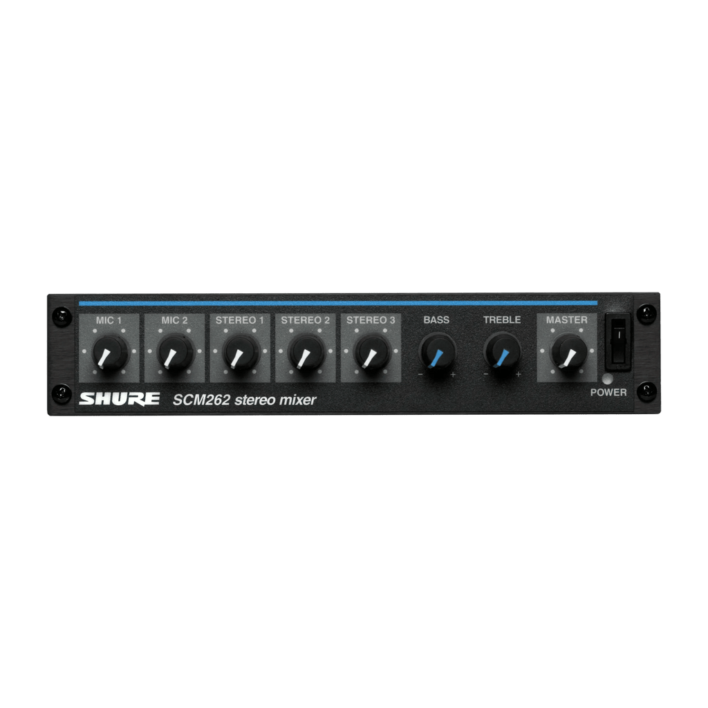 Shure SCM262 Compact Stereo Microphone Mixer with Phantom Power