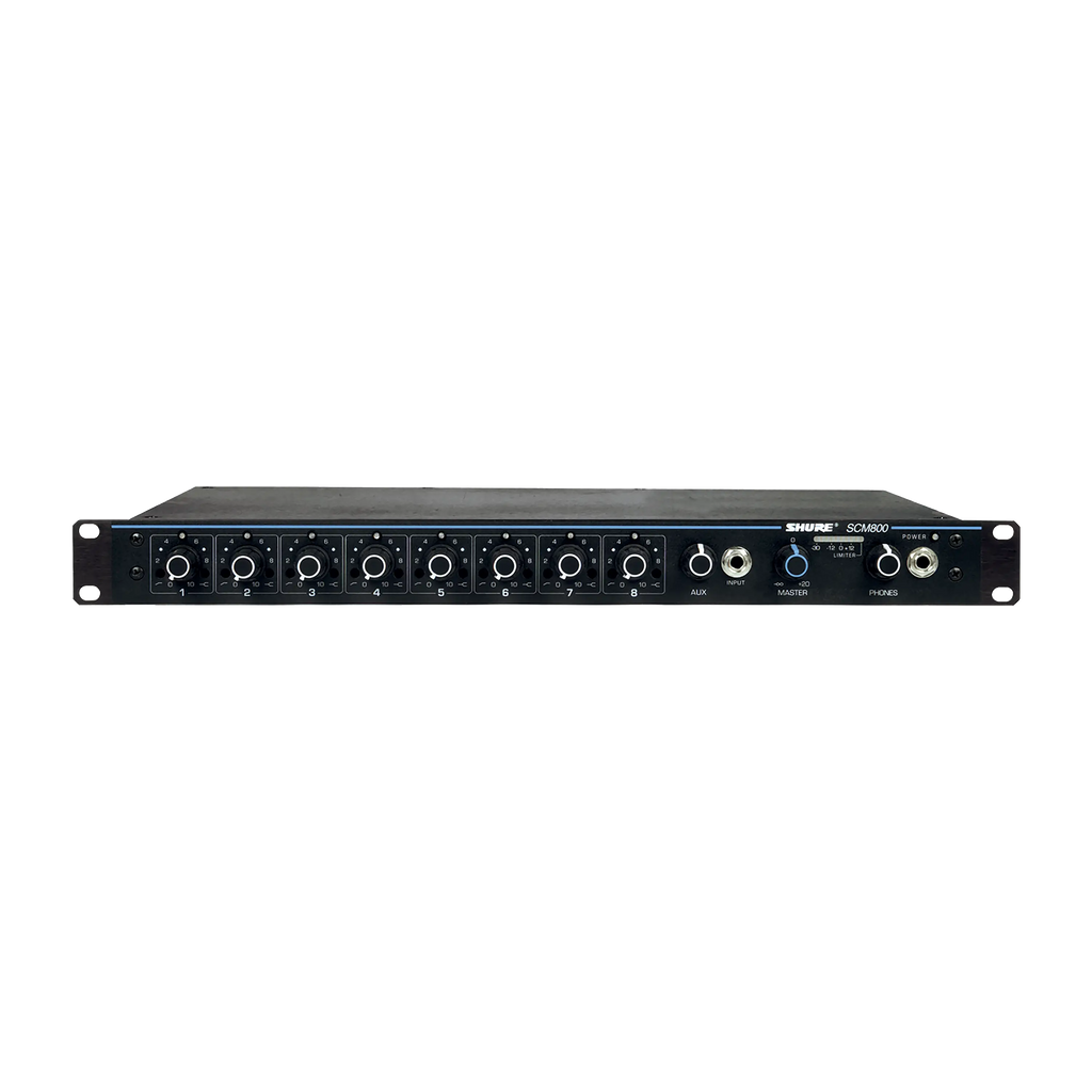 Shure SCM810 Professional 8-Channel Automatic Microphone Mixer with Advanced IntelliMix Technology