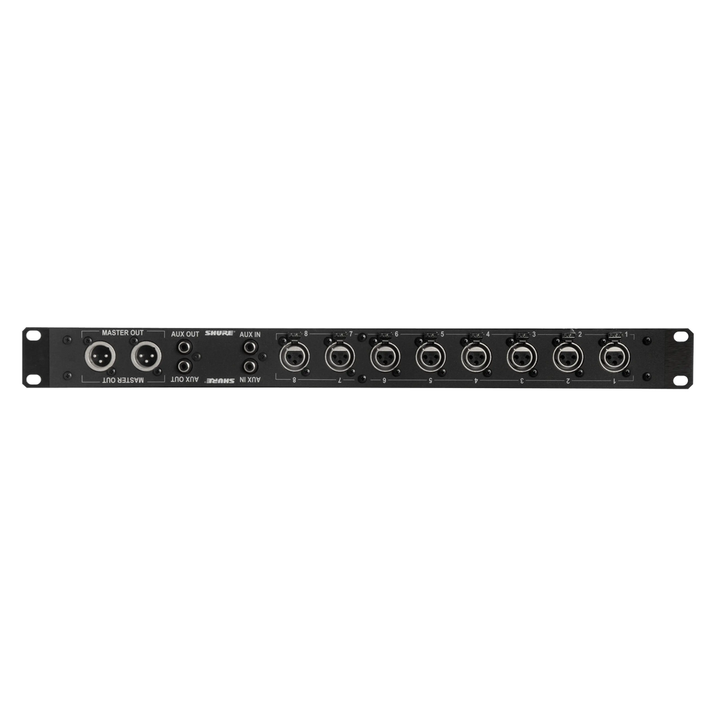 Shure SCM800 Professional Eight-Channel Microphone Mixer: Advanced EQ, Phantom Power, Limiter