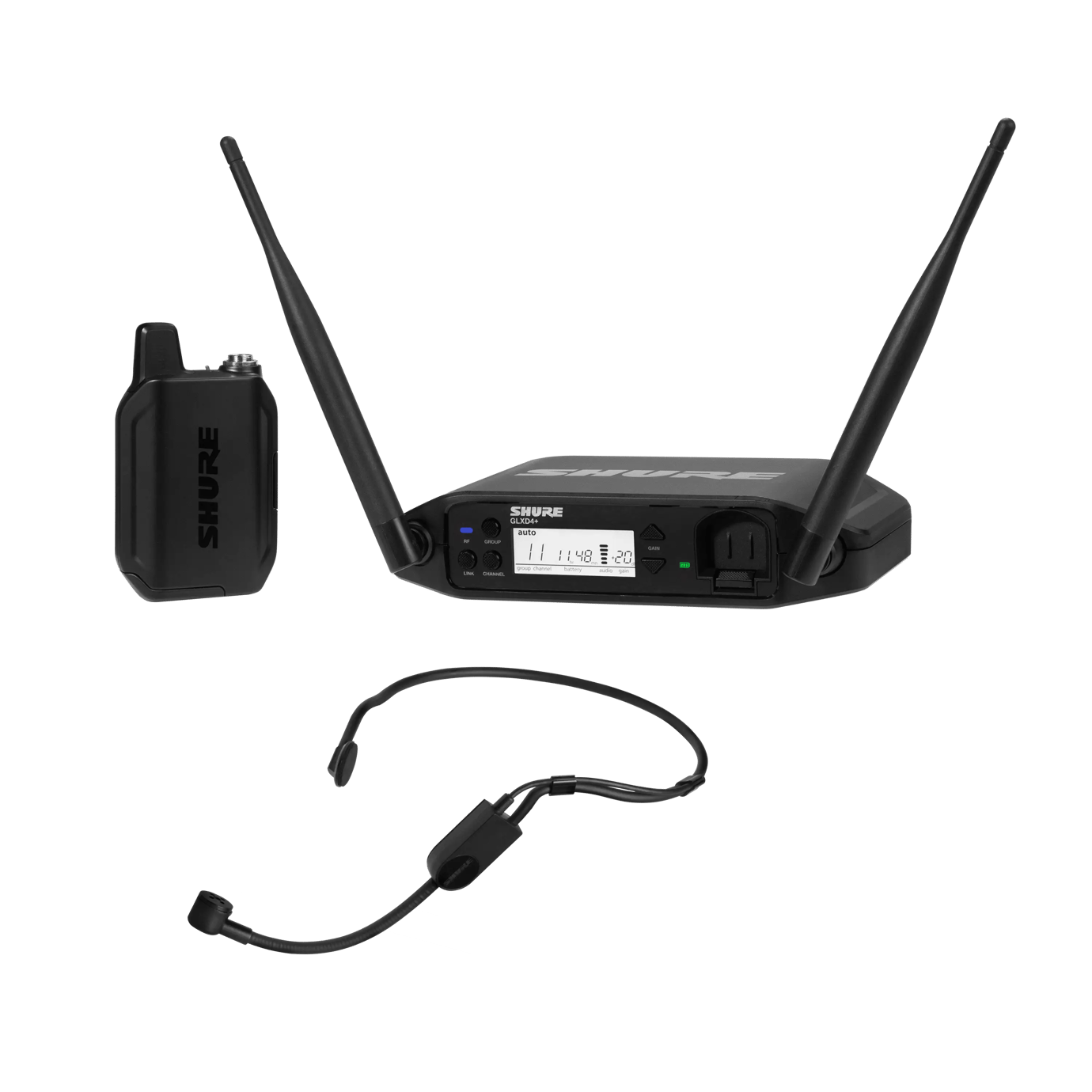 Shure GLX-D+ Dual Band Digital Wireless System for Musicians and Presenters