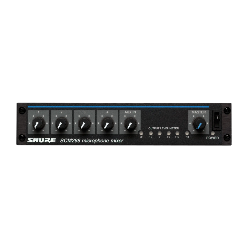 Shure SCM262 Compact Stereo Microphone Mixer with Phantom Power