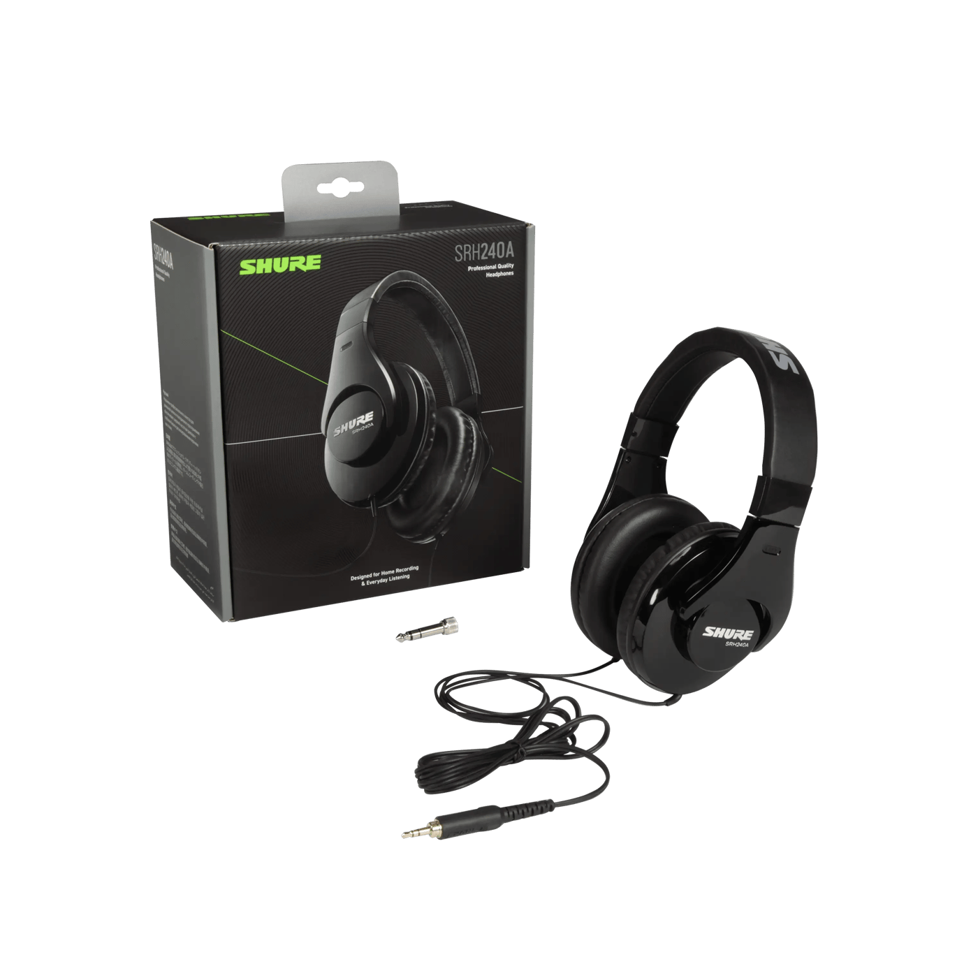 Shure SRH240A Professional Over-Ear Studio Headphones with Neodymium Drivers