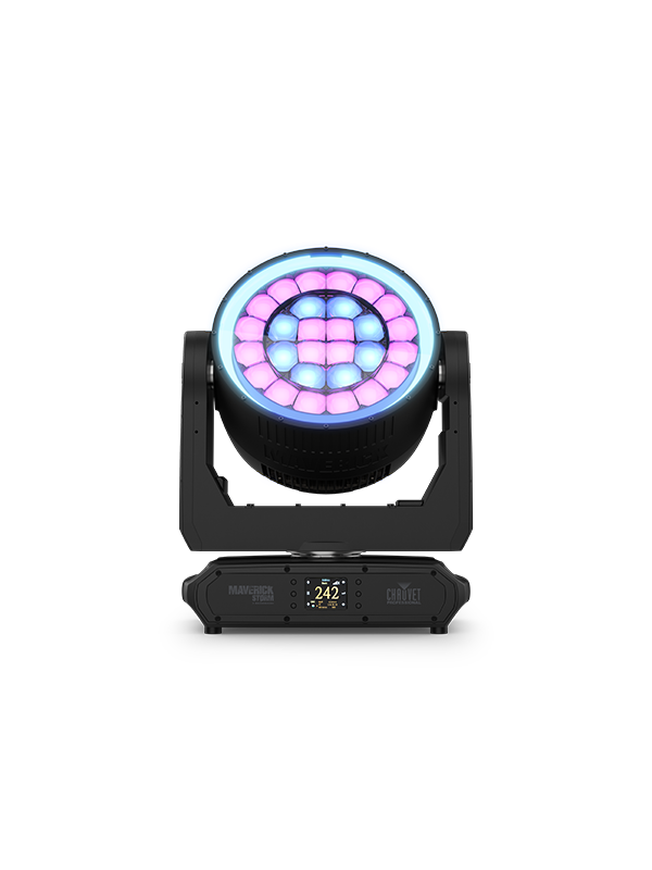 Maverick Storm 3 IP65 RGBW LED BeamWash Moving Head Fixture with Dual Zoom