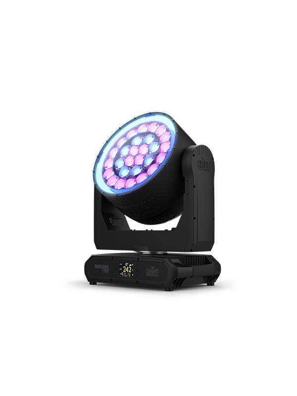 Maverick Storm 3 IP65 RGBW LED BeamWash Moving Head Fixture with Dual Zoom