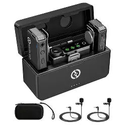 Hollyland LARK MAX Wireless Lavalier Microphone System with Noise Cancellation