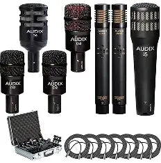Audix DP7 Professional 7-Piece Drum Microphone Kit with Road Case