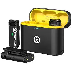Hollyland Lark C1 Wireless Lavalier Microphone System with Charging Case
